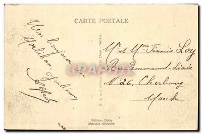 Lorient — Place Alsace-Lorraine — éditeur G. Arlaud — Verso