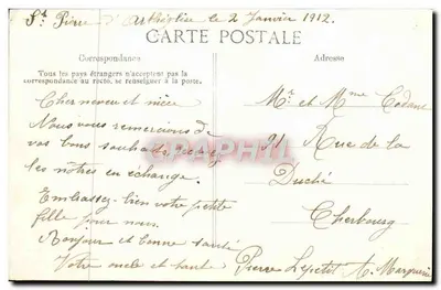 Jovem mulher com cesta de flores — Boa Ano 9003 — ELD — Verso