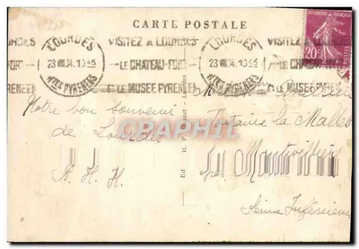 Lourdes — La Basilique et le Monument interallié — P.D. éditeur — Rewers