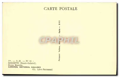 Beata Beatrix — Rossetti (Dante-Gabriel) — editor Fernand Nathan, série S.-II n°14 — Verso