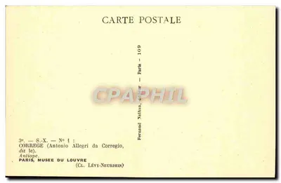 Antiope — Corrège (Antonio Allegri da Corregio) — Editor Nathan, Paris, n° 109 — Verso