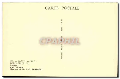 Amsterdã — Bolsa — editor Fernand Nathan, n° 5 — Verso