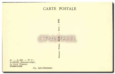 Mały Trianon — Versailles — wydawca Gabriel (Jacques-Ange), n° 3 — Rewers