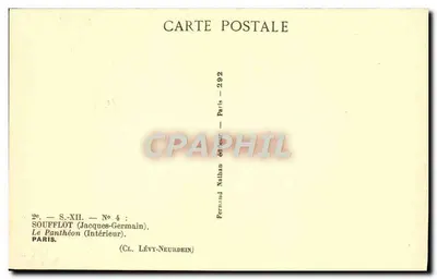 Pantheon — Wnętrze — Soufflot (Jacques-Germain) — Nathan, Paryż — N° 4 — Rewers