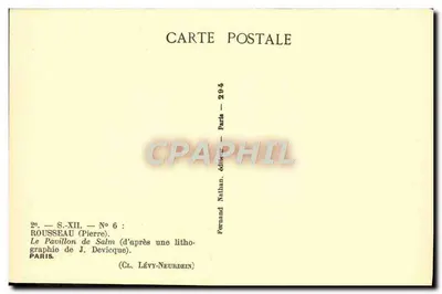 O Pavilhão de Salm — Paris — editor Fernand Nathan, n° 6 — Verso