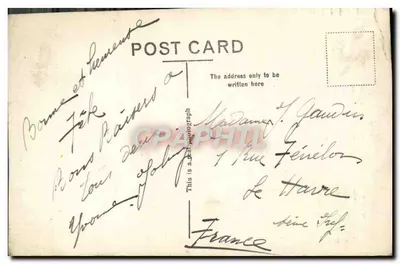 Rose pour anniversaire — texte imprimé et signature — éditeur inconnu, n° 345 — Rewers