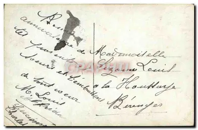 Bouquet di rose e lis — editore DIX, n° 693½ — Verso
