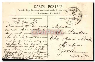 Rosas em um cadeira — oferecidas pela amizade — série 3011, Paris — Verso