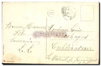 Roses — Buon compleanno — Stampa in Germania, serie 3617 — Verso