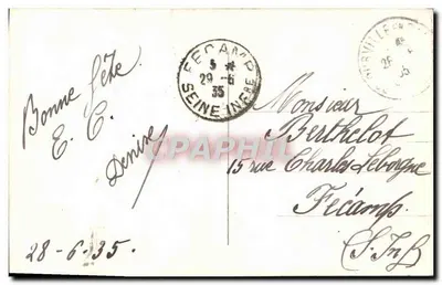 Vista de Fécamp — editor USA 0.193 — Verso