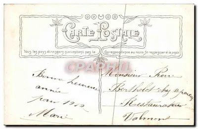 Flores — lírios brancos e rosas — editor C. P. A. n° 3785 — Verso