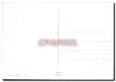 Kwiaty — czerwone róże i białe maki — M.D. Paris, seria n°5111 — Rewers