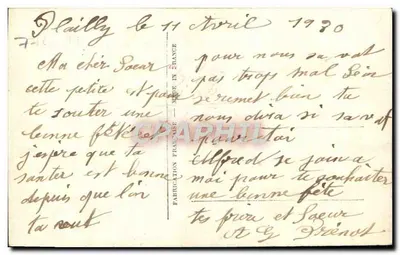 Mazzo di fiori — Pansé e mimosa — editore M. EXTRA n° 602 — Verso