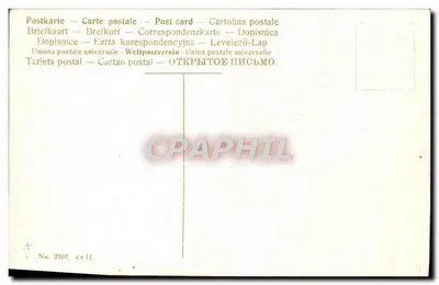 Girassol — ilustração colorida — União Postal Universal, n° 2107 — Verso