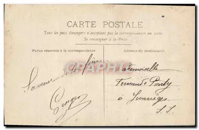 Casal amoroso com rosas — texto impresso e à mão — CIRCA n°4-367 — Verso