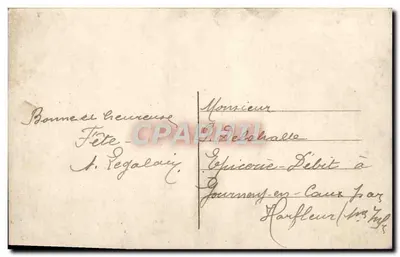 Mata de rosas — 'Colhidas para você' — Editor Léonard, n° 7517 — Verso