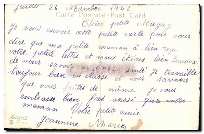 Arranjo de rosas — Meisjner N° 116 — editor Meisjner — Verso