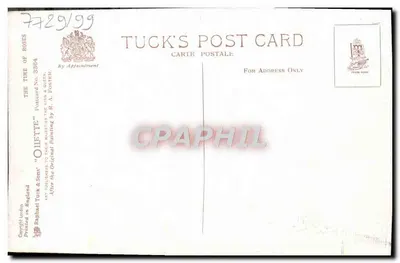 Bukiet róż — obraz po R. A. Foster — wydawca Tuck & Sons, n° 3364 — Rewers