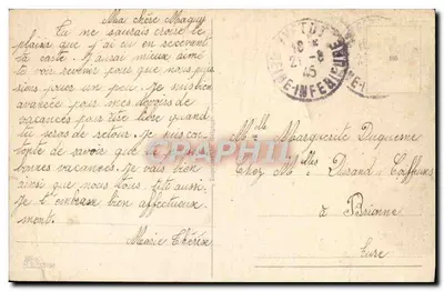Buquê de rosas — editor e número de série não legíveis — Verso