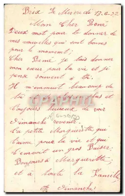 Rosa violeta — barco a vela — DÉNÉ PARIS 1192 — Verso