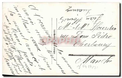 Rosas e paisagem — Boa Ano — Paris 807 — Verso