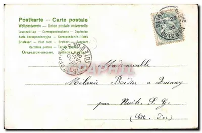 Flowers — Rose and twigs — A. Mb. (publisher) — Back