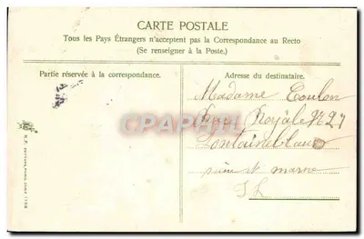 Róże — Urodziny — Wydawca Fortier, nr 1138 — Rewers