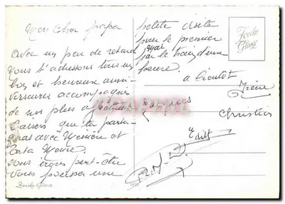 Bouquet de roses et lavande — dans un panier tressé — éditeur Foecke Glanz — Verso