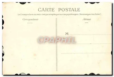 Antieke ansichtkaart Fantaisie Fleurs — Achterkant