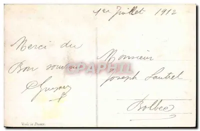 Kwiaty i młyn wiatrowy — Fauvetté, nr 104 — Fauvetté, 1904 — Rewers