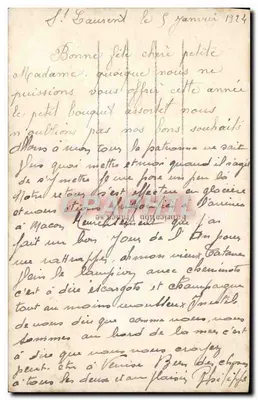 Rosas — Boa Festa — DIX PARIS 2396 — Verso