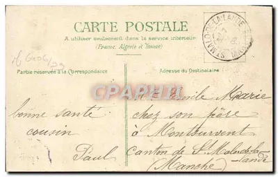 Rose rouge — bouquet avec feuillage — éditeur non visible — Verso