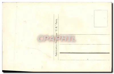 Bukiet róż i fiołków — Stara pocztówka/Nowoczesna pocztówka — Wydawca E.R. Paris — Rewers