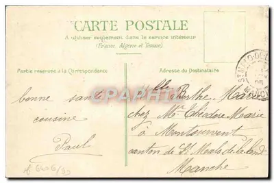 Arranjo de rosas e flores azuis — editor não visível — número de série não visível — Verso