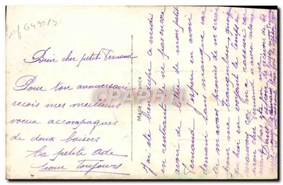Dwie róże — biała i fioletowa — na urodziny — Made in France — Rewers