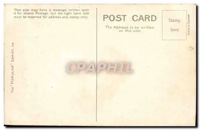 Róża — Szczęśliwego urodzinowego dnia — Seria 'Popular', 1908 — Rewers
