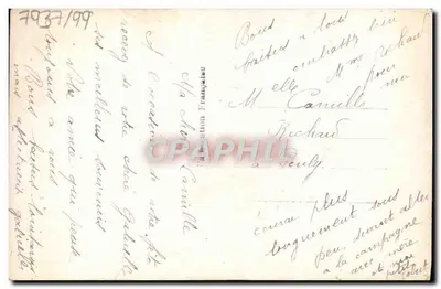 Buquê de rosas e carnáceas — Feliz aniversário — Editor C. C. n° 806 — Verso