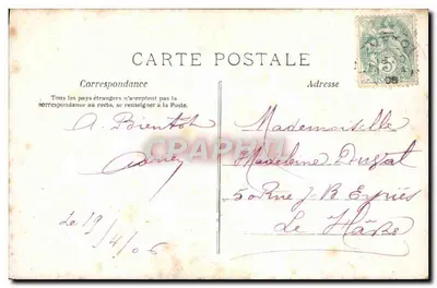 Je vous mes roses — młoda kobieta oferująca bukiet róż — A.N. Paryż, nr 383 — Rewers