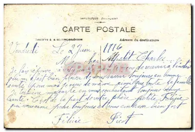 Flor de azaleia — 'Fleurette do Jardim Diga-lhe que o ama muito' — sem editor e número visíveis — Verso