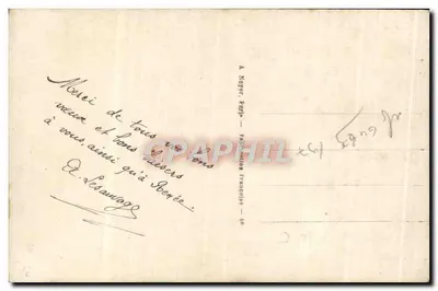 Bouquet of roses and white flowers — publisher Nojér, n° 2124 — Back