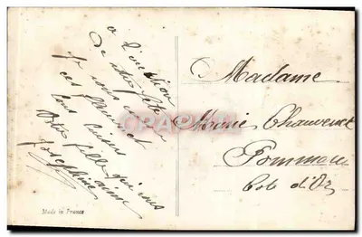 Arranjo de flores — Fauvett 1531 — Fauvett — Verso