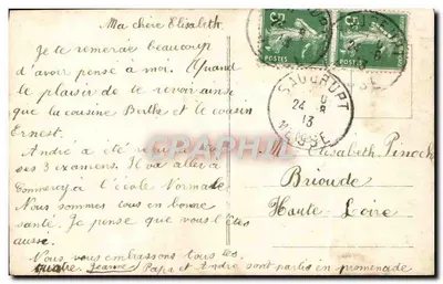 Bloemenvoorstelling — Mil Bussen — Uitgever E.L.A. n° 1113 — Achterkant