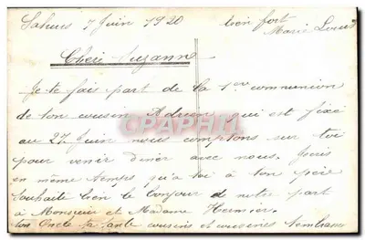 Bouquet of roses and carnations — Gloria — no. 1034 — Back