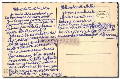 Grzyby i anemonki — dekor świąteczny — wydawca nieznany — Rewers