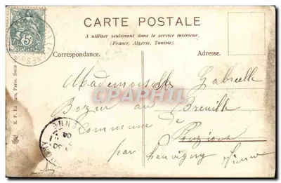 Giroflée — Wiersz o kwiecie — K. F. Ed. Paryż, seria 5 — Rewers
