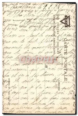 Arranjo de flores — pintura aquarelada — União Franco-Americana — Verso