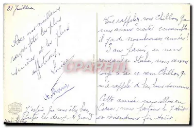 Flores e paisagem lacustre — C. Vive, n°4 — Verso