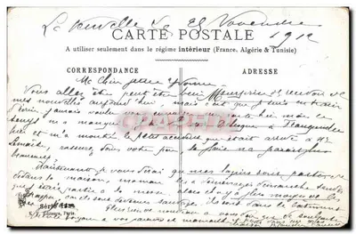 Buquê de margaridas azuis — poema impresso — K. F. Editores, Paris, Série 1309 — Verso