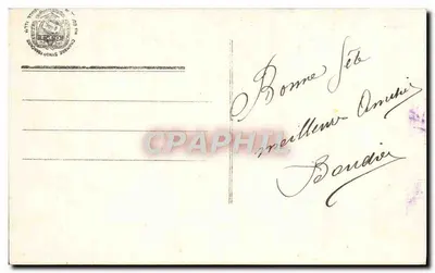 Bouquet de fleurs — Anioł — wydawca nieznany, nr 1110 — Rewers