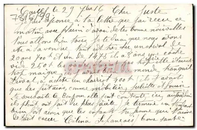 Arranjo de flores — vaso decorativo — Paris, editor desconhecido, n° 1216 — Verso